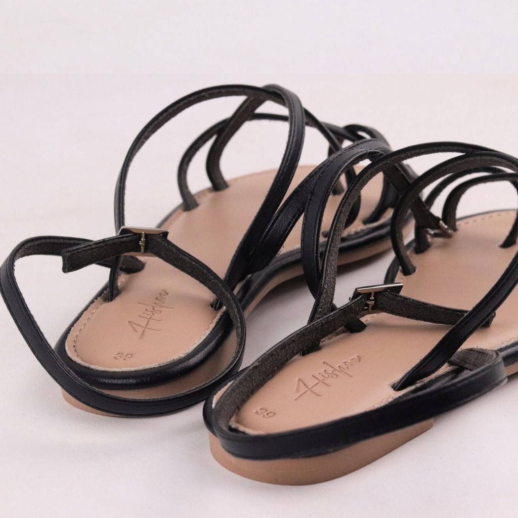 Giày Sandal Nữ Dây Mảnh Quai Đan Chéo Hishoo S038