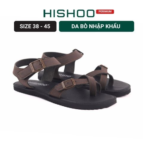 Dép Sandal Daily Trek sandal (sandal đi bộ đường dài) Nam xỏ ngón lót da premium Felix HISHOO P118