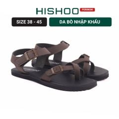 Dép Sandal Daily Trek sandal (sandal đi bộ đường dài) Nam xỏ ngón lót da premium Felix HISHOO P118