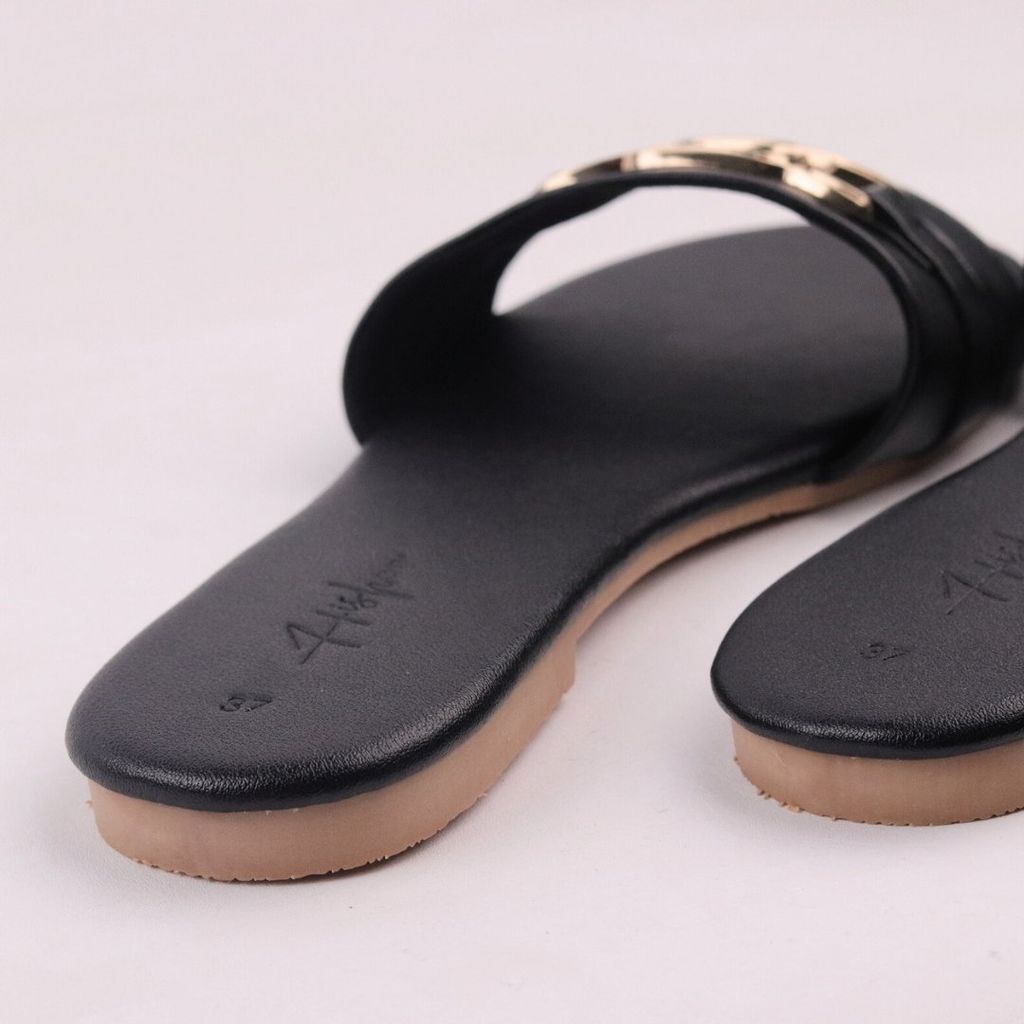 Dép Lê Nữ Đế Bệt Quai Ngang Khoá Vuông HISHOO S064