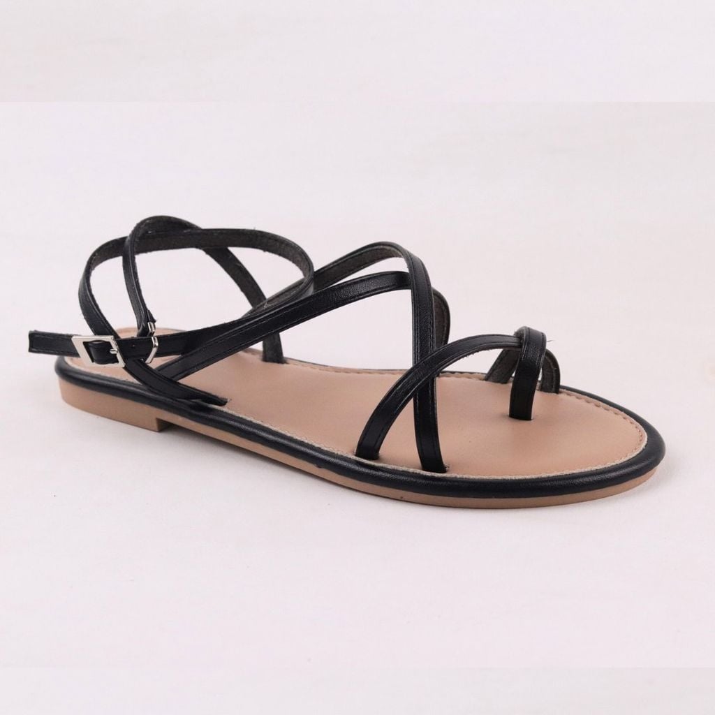 Giày Sandal Nữ Dây Mảnh Quai Đan Chéo Hishoo S038