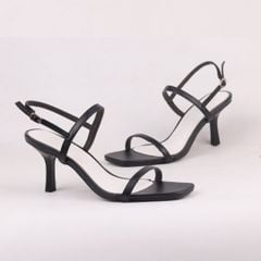 Giày Sandals Nữ Cao gót 7cm Quai Ngang Hishoo S170