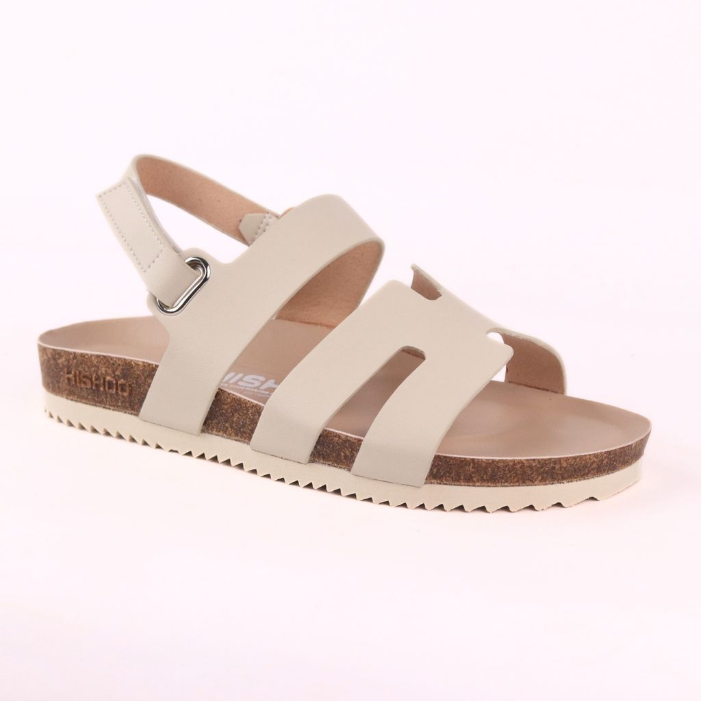 Dép đế trấu birken sandal chữ H premium HISHOO B115