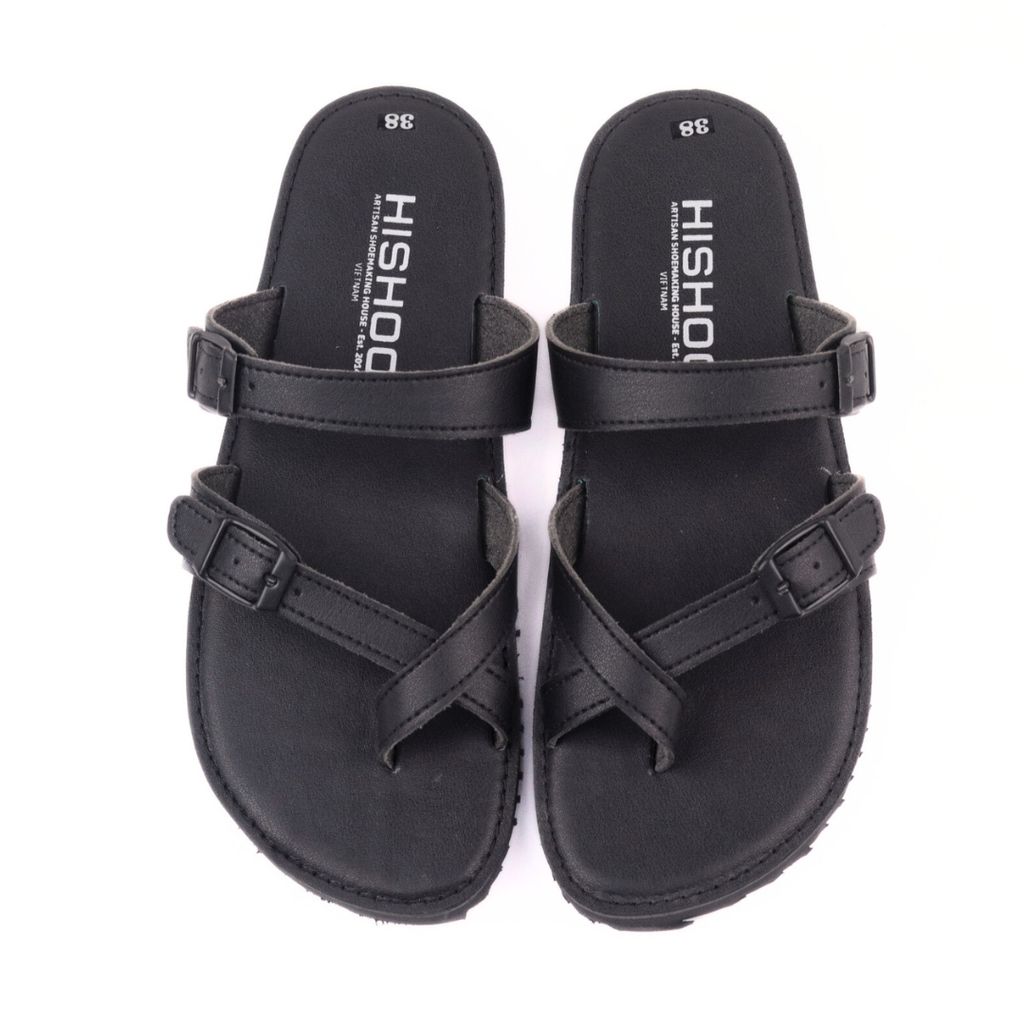 Dép lê bệt Daily Trek sandal (sandal đi bộ đường dài) Nam xỏ ngón lót da premium Felix HISHOO P098