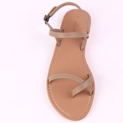 Giày Sandal Nữ Xỏ Ngón Quai Hậu Dây Mảnh Hishoo S059