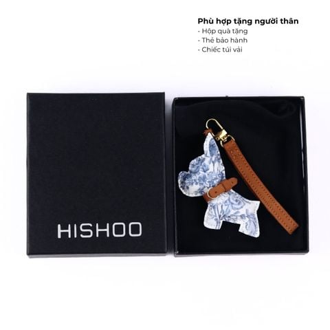 Móc khóa Charm [Chó Jouy] phụ kiện gắn túi xách, móc chìa khóa Hishoo C002