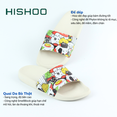 Dép quai ngang da bò lộn Xứ Sở Cơm Cuộn HISHOO U112