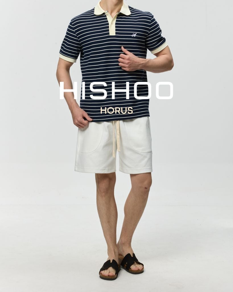 Dép đế trấu birken Chữ H da lộn premium HISHOO H095