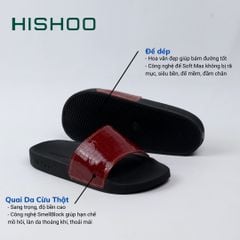 Dép quai ngang Đỏ Vẩy Rồng HISHOO U117