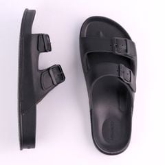 Dép quai ngang Da Bò THẬT 2 Khoá HISHOO D114