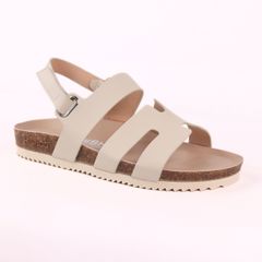 Dép đế trấu birken bé trai bé gái  sandal chữ H premium HISHOO B115