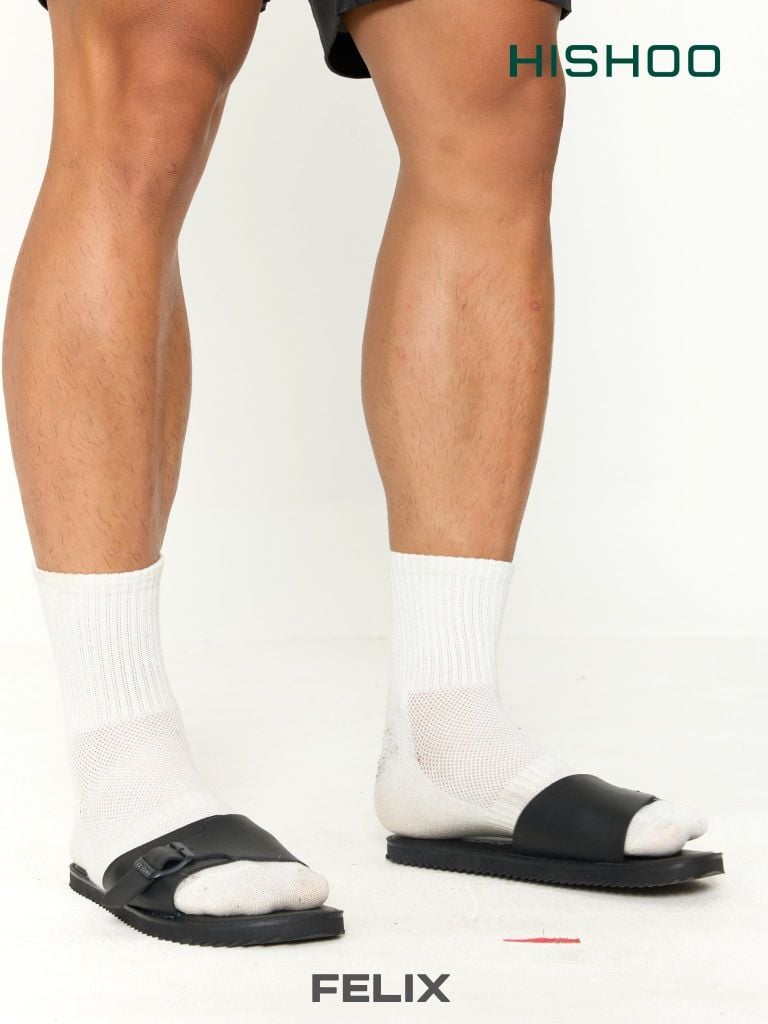 Dép lê bệt Daily Trek Sandals (sandal đi bộ đường dài) Nam 1 khoá lót da premium Felix HISHOO P113