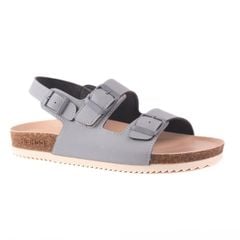 Dép đế trấu sandal birken quai ngang 2 khoá premium HISHOO B102