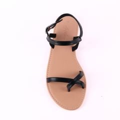 Giày Sandal Nữ Xỏ Ngón Quai Hậu Dây Mảnh Hishoo S059
