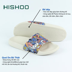 Dép quai ngang da bò lộn Monster Wonderland HISHOO U112