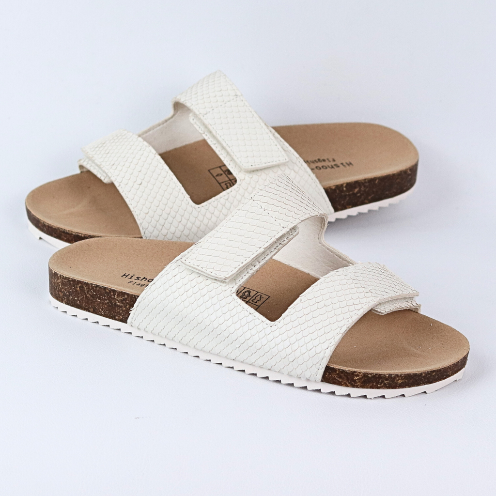 Dép đế trấu birken xé dán Da Vẩy Rồng HISHOO M105