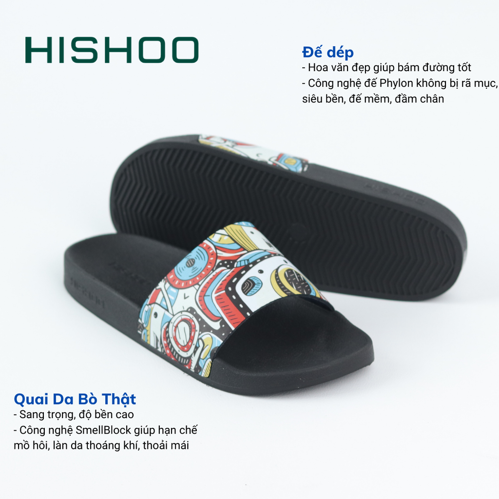 Dép quai ngang da bò lộn Xứ Sở Máy Ảnh HISHOO U112