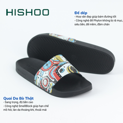 Dép quai ngang da bò lộn Xứ Sở Máy Ảnh HISHOO U112