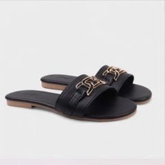 Dép Lê Nữ Đế Bệt Quai Ngang Khoá Vuông HISHOO S064