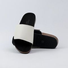 Dép đế trấu birken quai ngang Xé Dán da lộn HISHOO R103