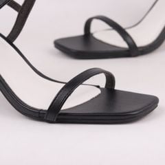 Giày Sandals Nữ Cao gót 7cm Quai Ngang Hishoo S170