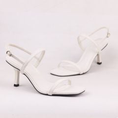 Giày Sandals Nữ Cao gót 7cm Quai Ngang Hishoo S170