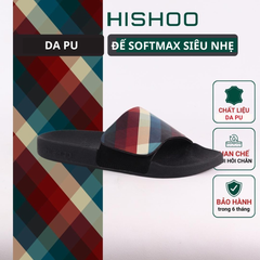 Dép quai ngang da bò Xé dán Caro ZigZag HISHOO U115