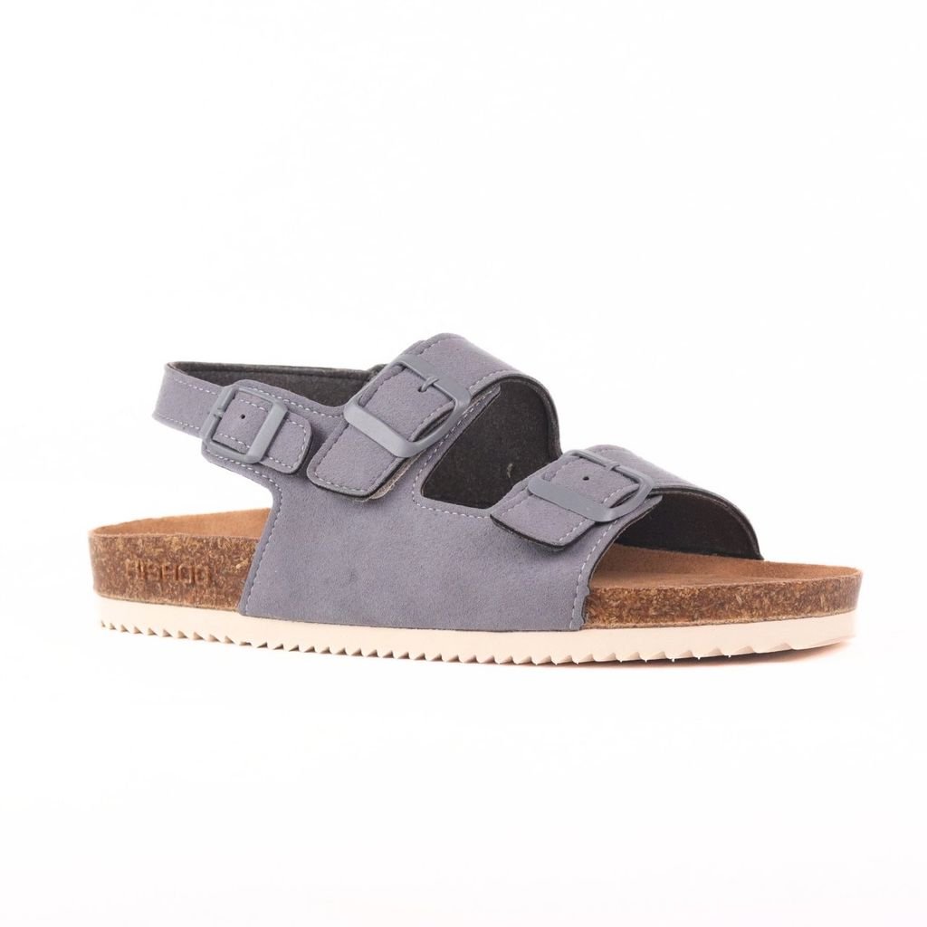 Dép đế trấu sandal birken quai ngang 2 khoá premium HISHOO H102