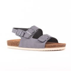 Dép đế trấu sandal birken quai ngang 2 khoá premium HISHOO H102