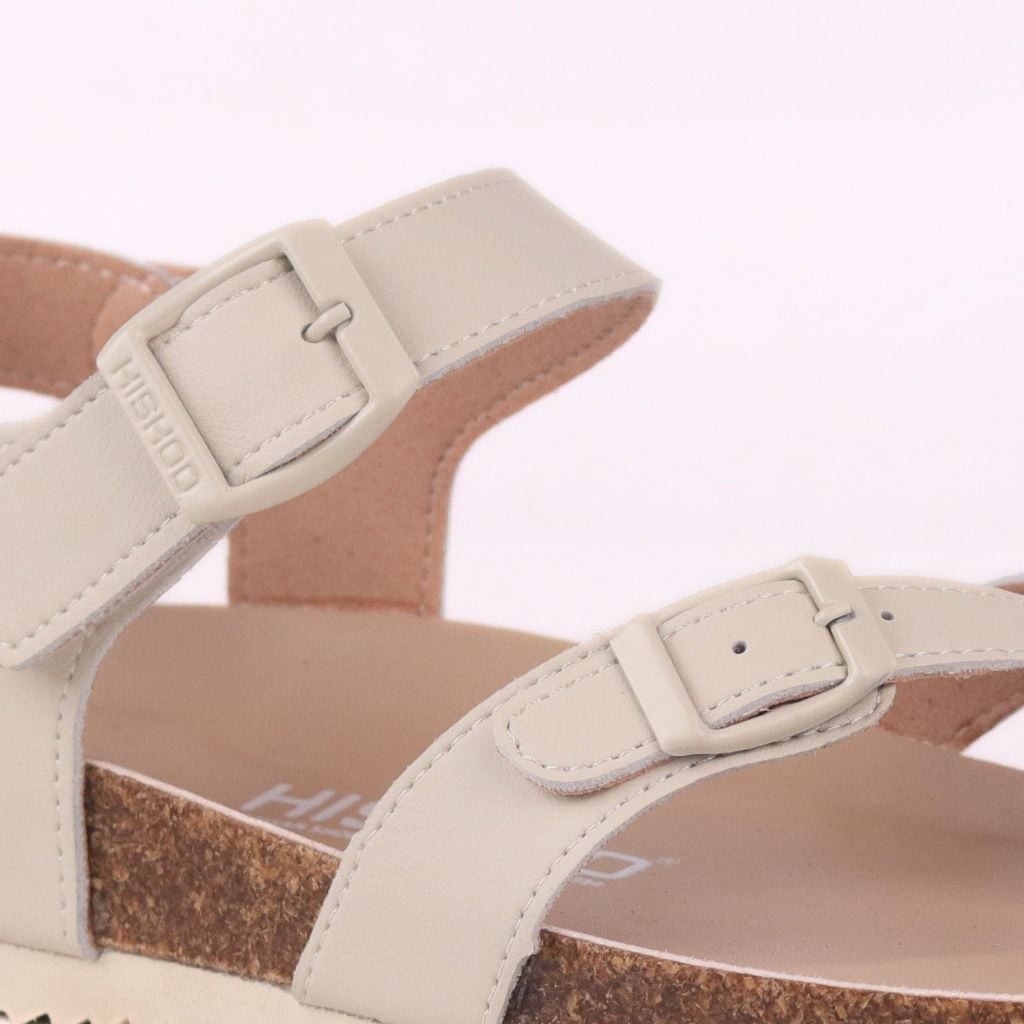 Dép đế trấu birken sandal quai ngang xỏ ngón premium HISHOO B118