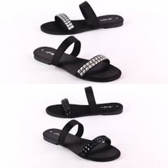 Dép Lê Nữ Đế Bệt Quai Ngang Đính đá 1 quai có Bigsize HISHOO S134