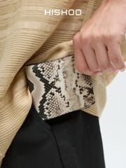 Ví Da Ngang Nam Nữ Đựng Thẻ [DA RẮN] Alpha Da Bò Phụ Kiện Hishoo V005