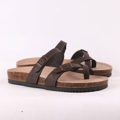 Dép đế trấu birken bé trai bé gái  xỏ ngón premium HISHOO B098
