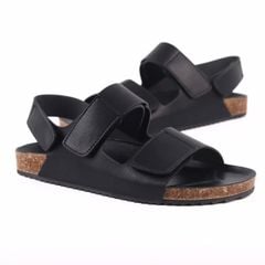 Dép đế trấu Sandal birken quai ngang da bò HISHOO M110