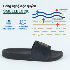 Dép quai ngang da bò lộn Gấu Sáu Bảnh HISHOO U113