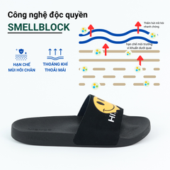 Dép quai ngang da bò lộn Smiley HISHOO U112