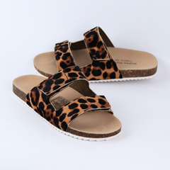 Dép đế trấu birken xé dán Beo Cowhide HISHOO M105