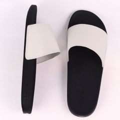 Dép quai ngang da bò Trắng HISHOO U114