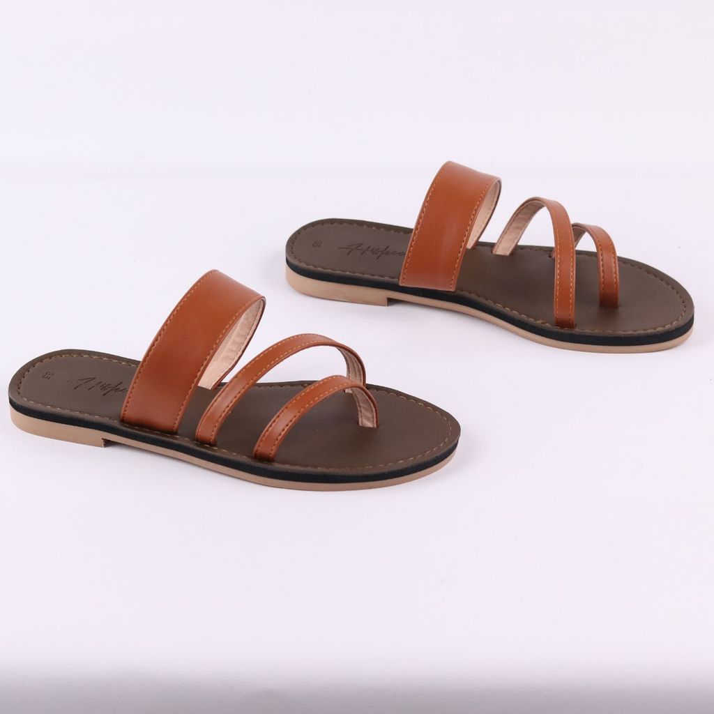 Dép Lê Nữ Xỏ Ngón Đế Bệt Quai Ngang có Bigsize HISHOO S035