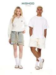 Dép đế trấu birken 2 khoá Kem Vân Rắn premium HISHOO B093