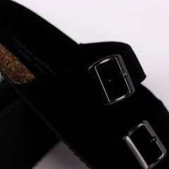 Dép đế trấu birken quai ngang 2 khoá da lộn HISHOO R093