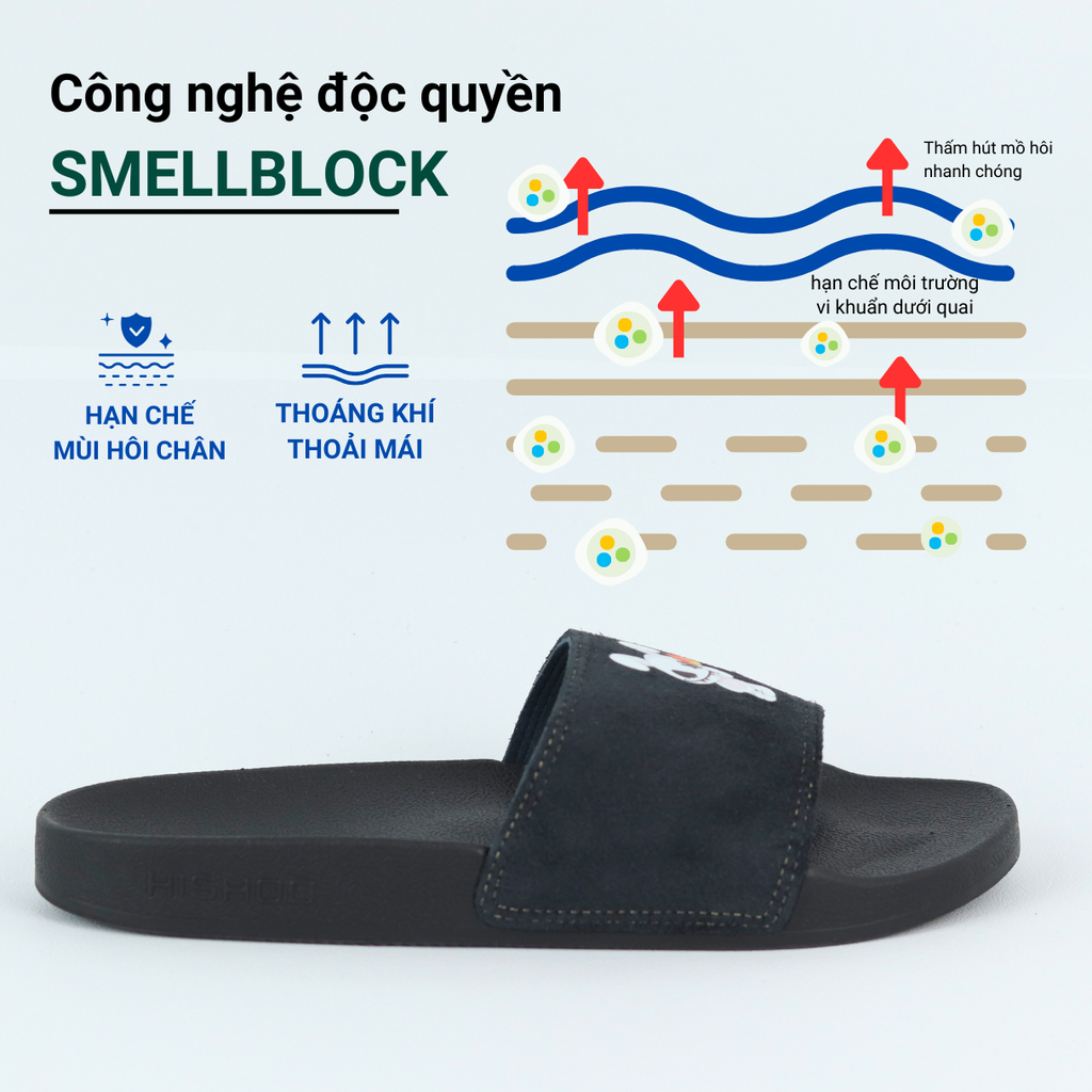 Dép quai ngang da bò lộn Thỏ Chằn Lửa HISHOO U113