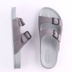 Dép quai ngang Da Nubuck 2 Khoá HISHOO D111