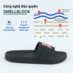 Dép quai ngang da bò lộn Gấu Bặm Trợn HISHOO U113