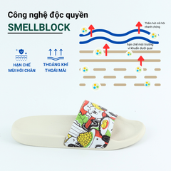 Dép quai ngang da bò lộn Xứ Sở Cơm Cuộn HISHOO U112