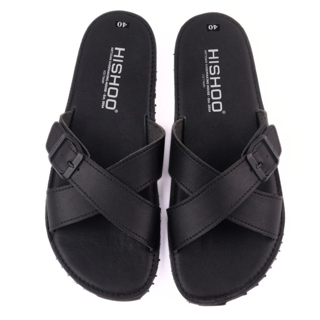 Dép lê bệt Daily Trek Sandal (Sandal đi bộ đường dài) Nam quai ngang chéo có khóa lót da premium Felix HISHOO P096
