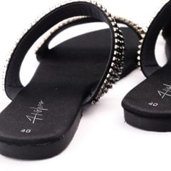 Dép Lê Nữ Đế Bệt Quai Ngang Đính đá 2 quai có Bigsize HISHOO S151