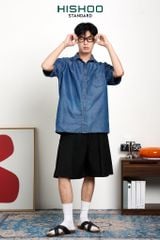 Dép đế trấu birken quai ngang chéo MẶT ĐEN HISHOO S096