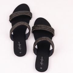 Dép Lê Nữ Đế Bệt Quai Ngang Đính đá 2 quai có Bigsize HISHOO S151