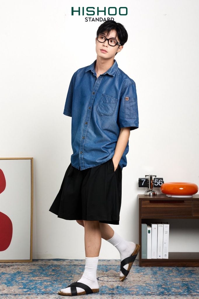 Dép đế trấu birken quai ngang chéo MẶT ĐEN HISHOO S096